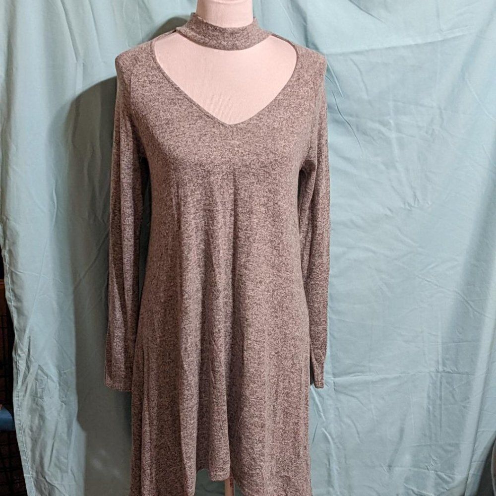 🆕NWT MOA MOA LIGHT GRAY ASYMETRICAL DRESS - MEDIUM
